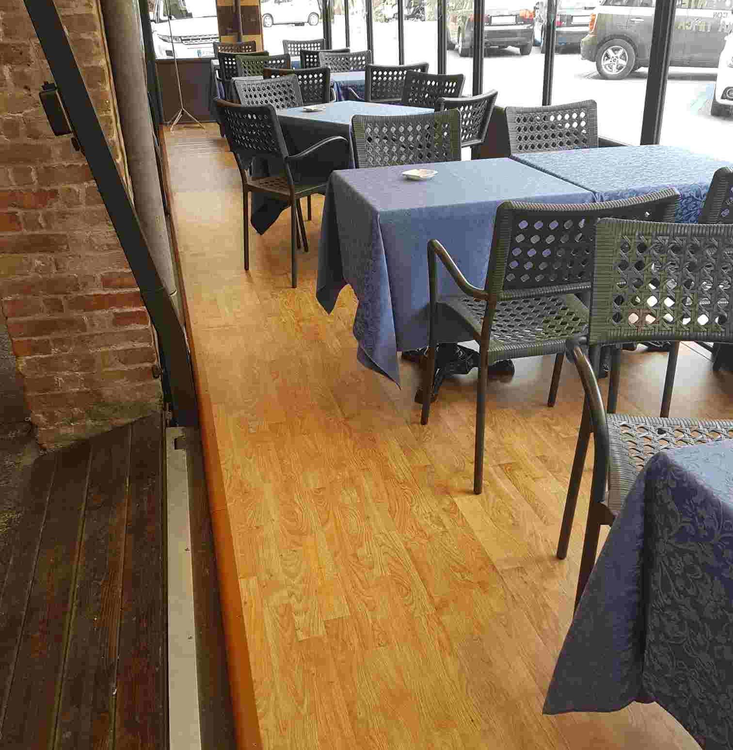 pedana riscaldamento ristorante